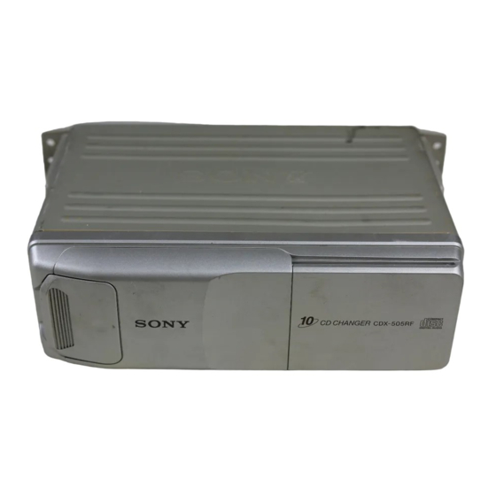 Sony CDX-505RF Mode D'emploi