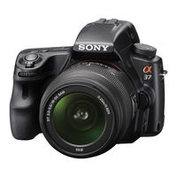 Sony Alpha SLT-A37 Mode D'emploi