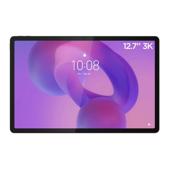 Lenovo Idea Tab Pro Guide D'utilisation