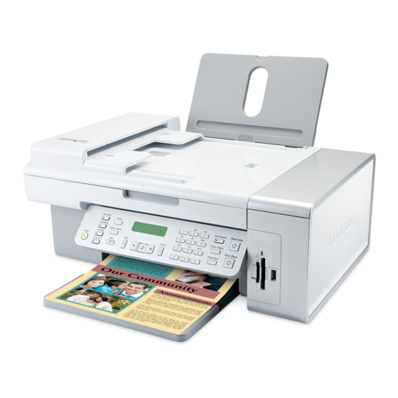 Lexmark X5400 Serie Mode D'emploi