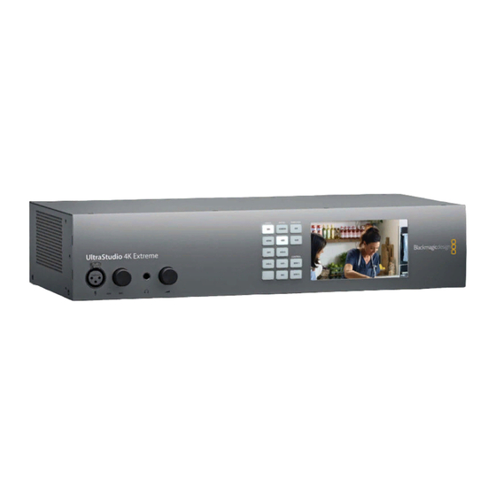 Blackmagic Design Desktop Video Manuels