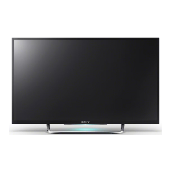 Sony BRAVIA KDL-50W829B Manuel