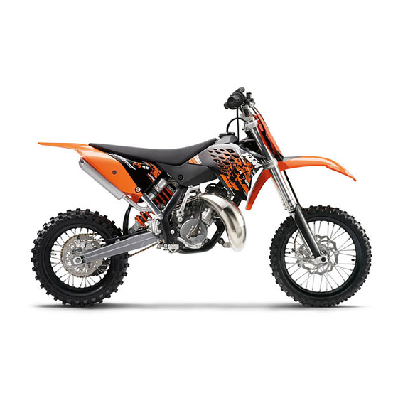 KTM 65 SX Manuel D'utilisation