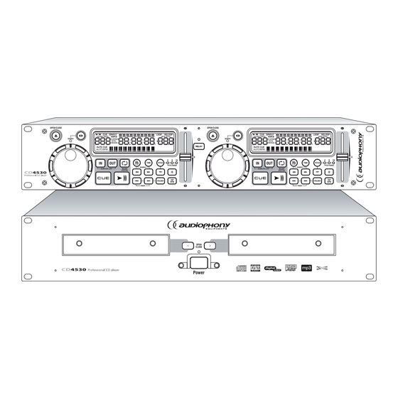 audiophony CD4530 Guide De L'utilisateur