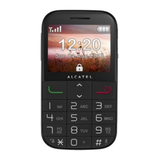 Alcatel One Touch 2000X Guide D'utilisation Rapide