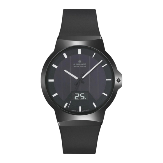 Junghans J615.84 Mode D'emploi