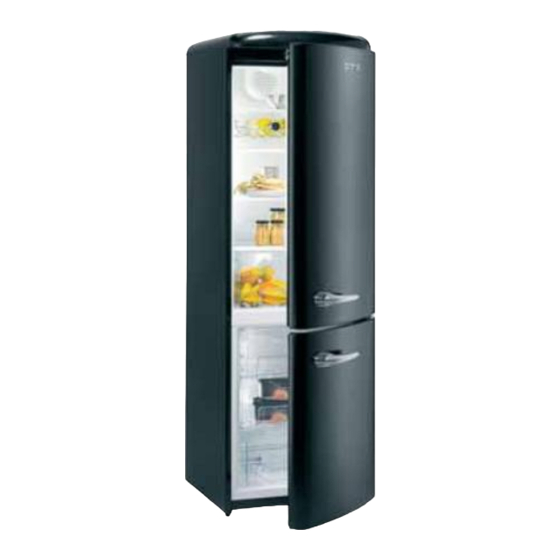 Gorenje RK 62358 OB Notice D'utilisation