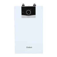 Vaillant eloSTOR exclusive Notice D'emploi