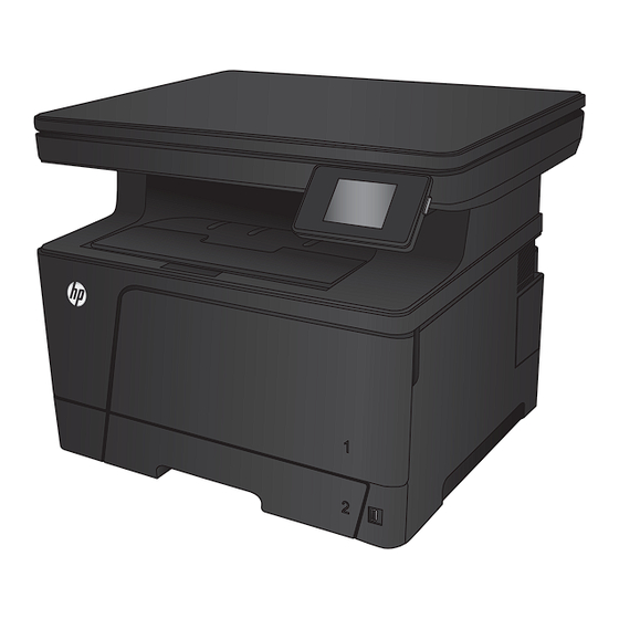 Hewlett Packard LASERJET PRO MFP M435nw Guide De L'utilisateur