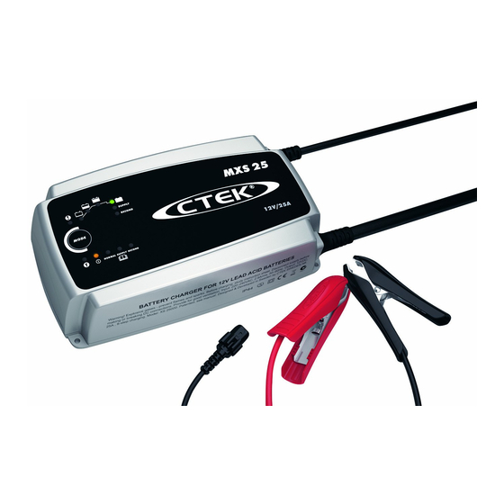 CTEK MXS 25 Manuel