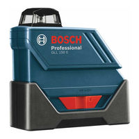 Bosch GLL 150 E Consignes De Fonctionnement/Sécurité