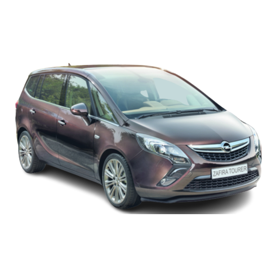 Opel ZAFIRA TOURER Manuels