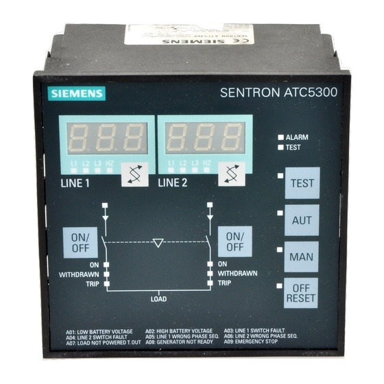 Siemens SENTRON ATC5300 Manuel