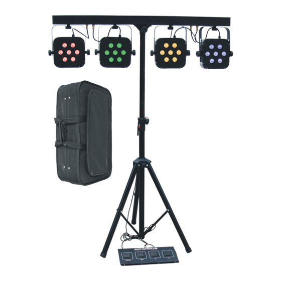 Beamz LED PARBAR 4Way Kit 7x10Watt Quad LED DMX Manuel D'instructions