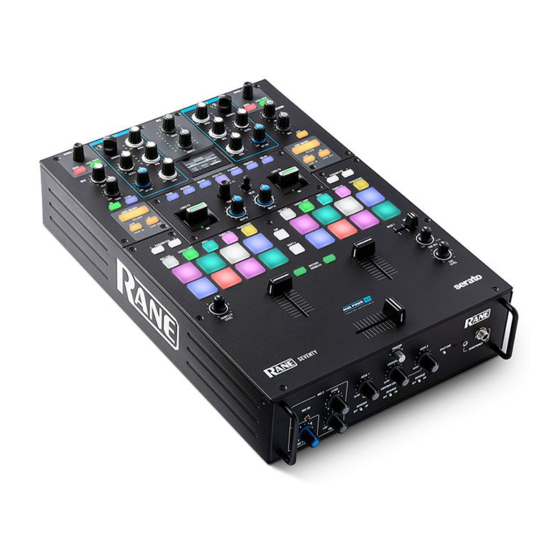 Rane Seventy Guide D'utilisation