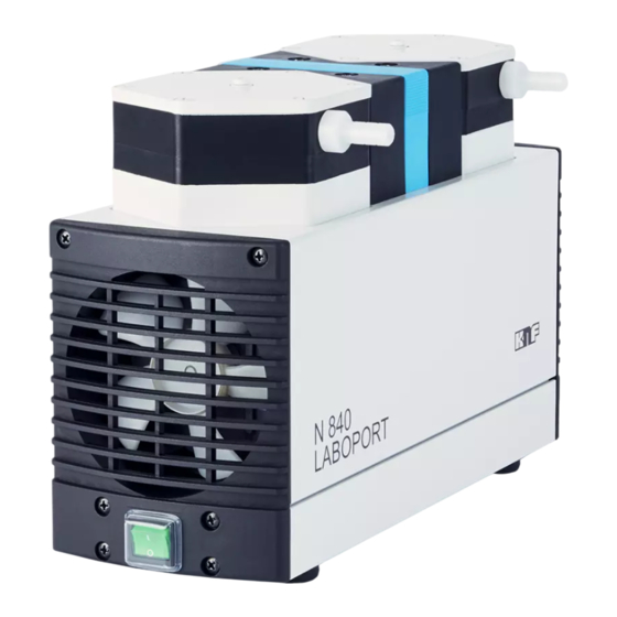 KNF LABOPORT N 840 FT.18 Instructions D'utilisation Et D'installation