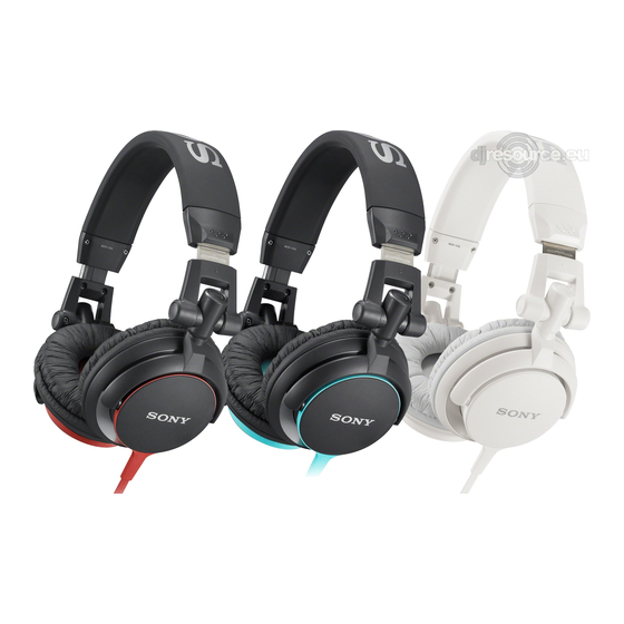 Sony MDR-V55 Mode D'emploi