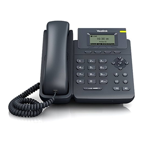 Yealink T19P Guide D'utilisation Simplifié
