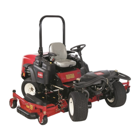 Toro Groundsmaster 360 Serie Manuel De L'utilisateur