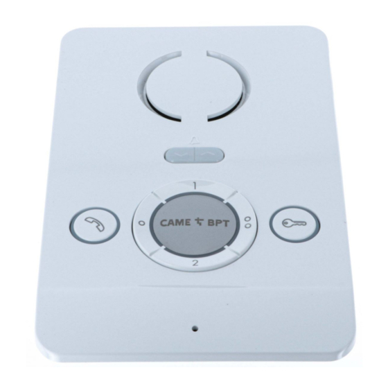 CAME 001CS1BNC0 Manuel Pour L'utilisateur