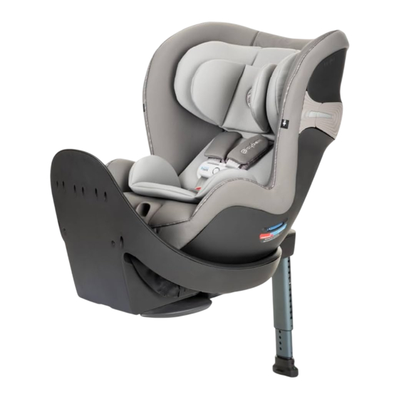 CYBEX SENSORSAFE SIRONA Z Serie Guide De L'utilisateur
