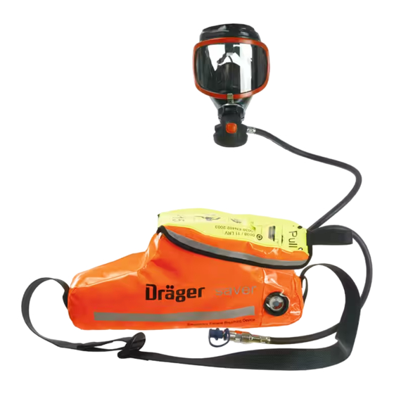 Dräger saver PP Serie Notice D'utilisation