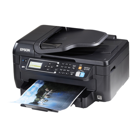 Epson WF-2750 Guide Rapide