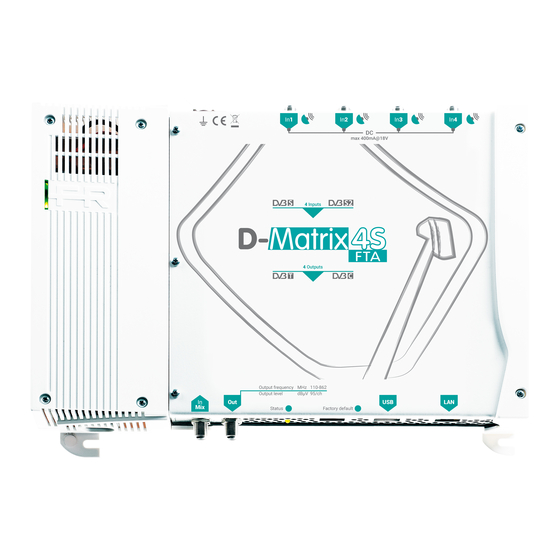 Fracarro D-MATRIX 4S-FTA Guide Rapide