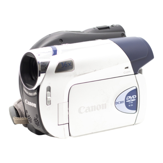 Canon DC301 Manuel D'utilisation