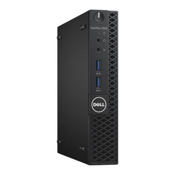 Dell OptiPlex 3050 Manuel Du Propriétaire