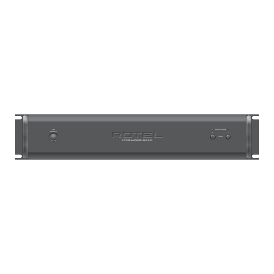 Rotel RKB-250 Manuel D'utilisation