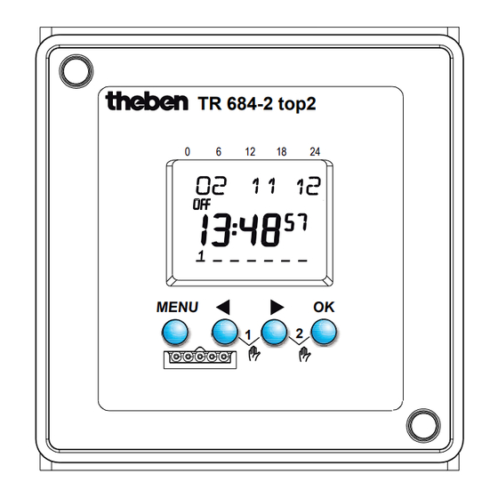 Theben TR 684-1 top2 Notice De Montage Et D'utilisation