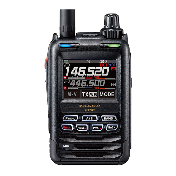 Yaesu FT5D Manuel D'instruction