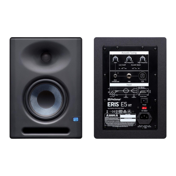 PRESONUS Eris XT Série Mode D'emploi