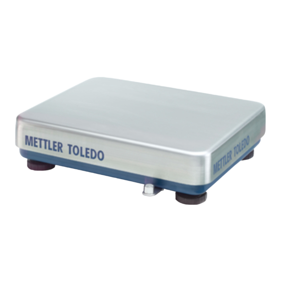Mettler Toledo PBA655 Serie Manuel Utilisateur