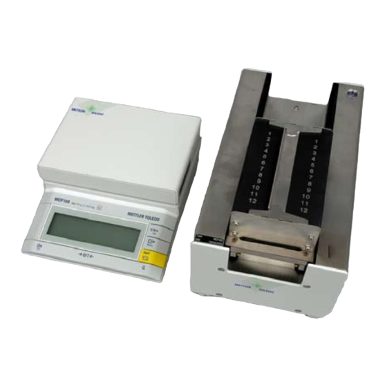 Mettler Toledo MCP105 Manuels