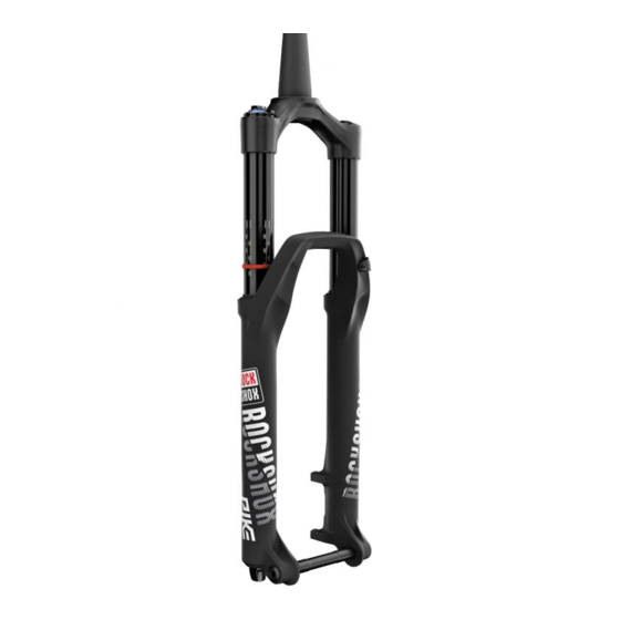 RockShox SRAM Pike Manuel D'entretien