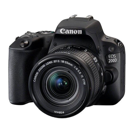 Canon EOS Rebel SL2 Mode D'emploi