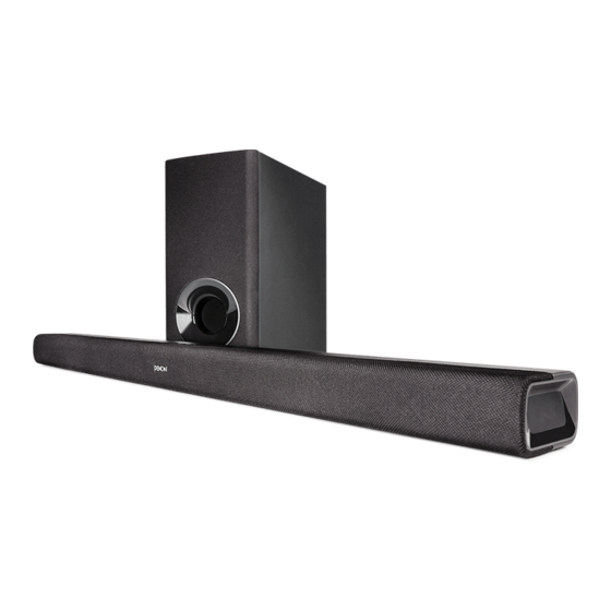 Denon DHT-S316 Manuel De L'utilisateur