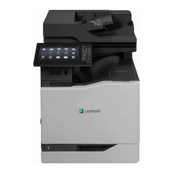 Lexmark XC8160 Guide De L'utilisateur