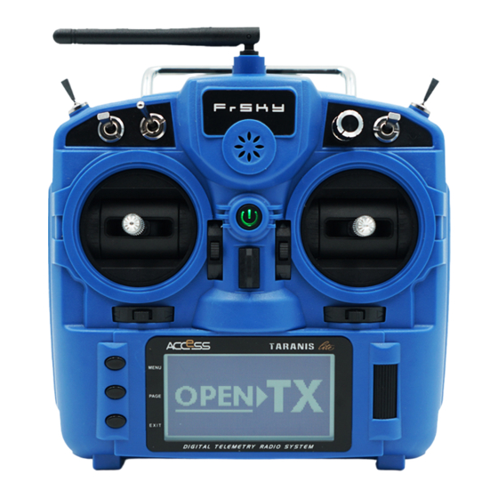 FrSky ACCESS Taranis X9 Lite Manuel