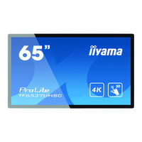 Iiyama Pro Lite TF6537UHSC Mode D'emploi