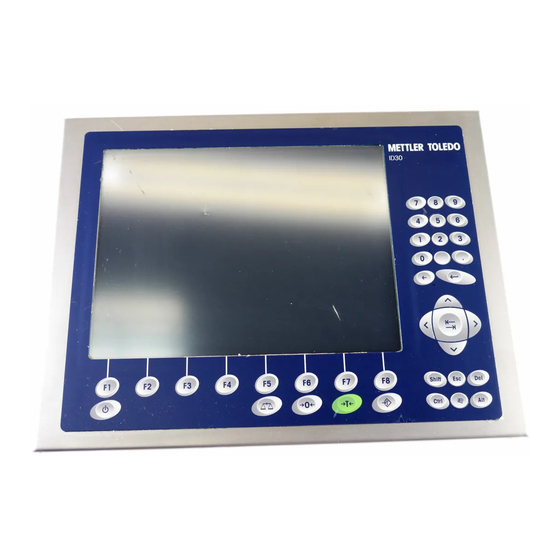 Mettler Toledo MultiRange ID30 Manuels