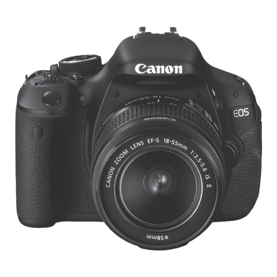 Canon EOS 600D Mode D'emploi