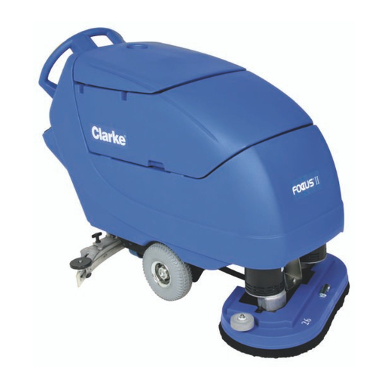 Clarke FOCUS II AUTOSCRUBBER Disk 26 Manuel D'utilisation