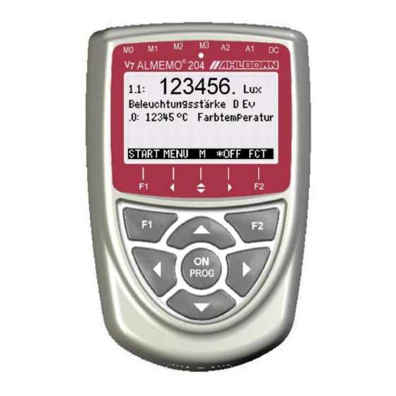 Ahlborn V7 ALMEMO 204 Notice D'utilisation