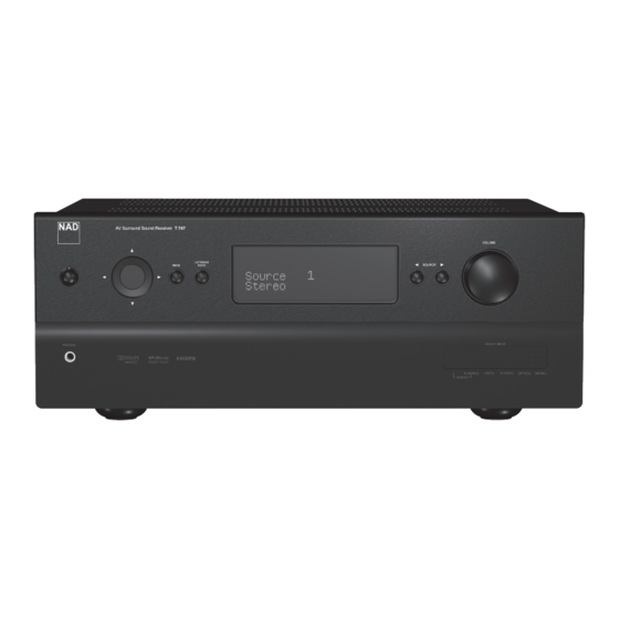 NAD T 747 Manuel D'installation