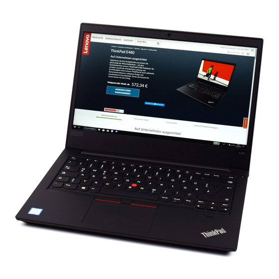 Lenovo ThinkPad E480 Guide D'utilisation