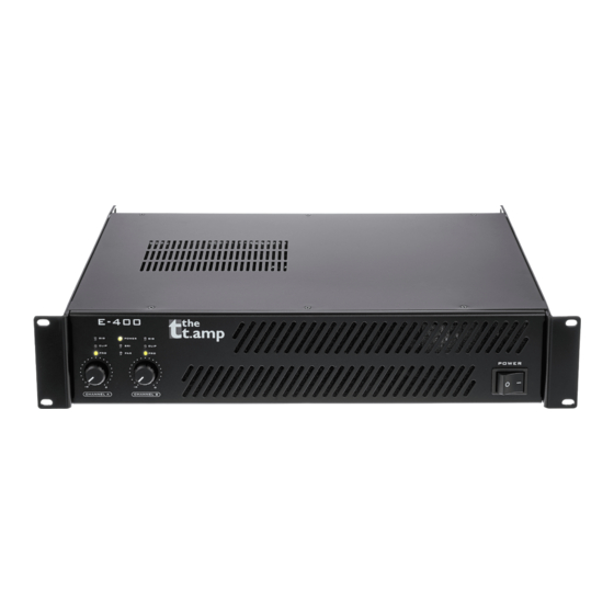thomann The t.amp E-400 Notice D'utilisation