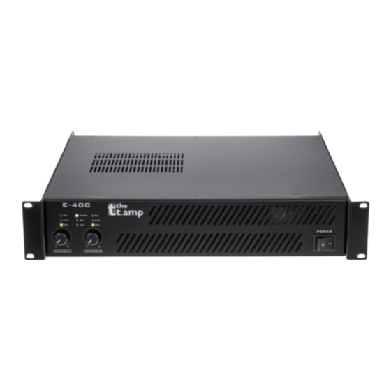 thomann The t.amp E-400 Notice D'utilisation